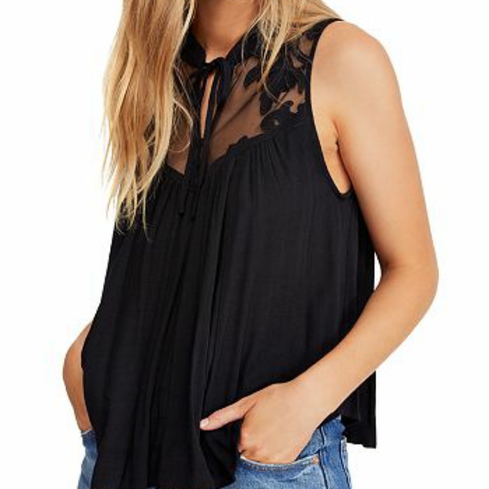 Free People Western Romance Top